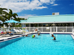 People in swimming pool